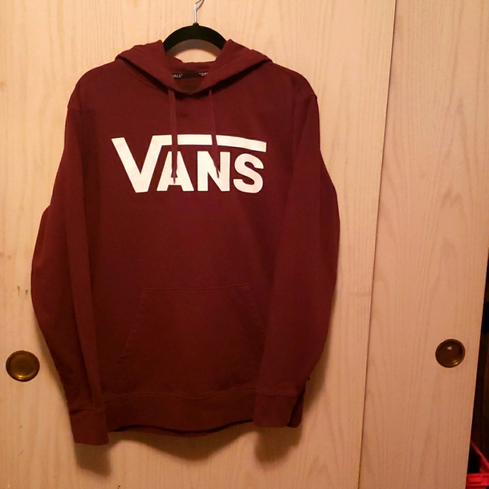 Women's Maroon van's hoodie